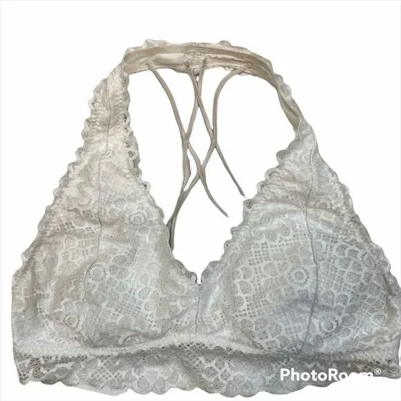 Gilly Hicks Sydney White Lace Bralette Size Large‎ - Picture 9 of 11